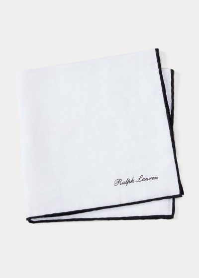 Lenço Quadrado Ralph Lauren Tipped Linen Pocket Homem 18250-EYQM